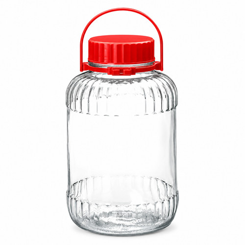 Large glass storage jar - storage,