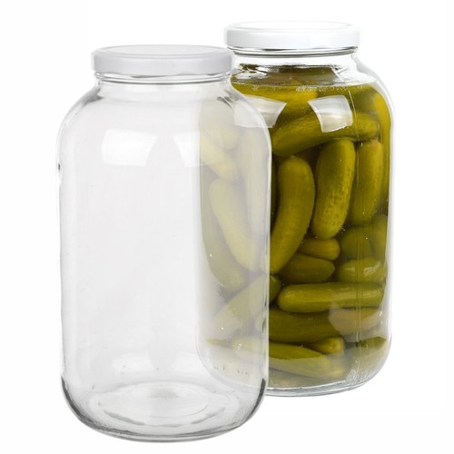25l glass jar - jar, lid