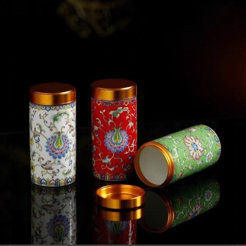 Empty tea tin can - tea,