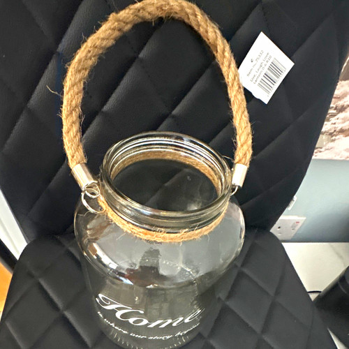 Clear round glass storage - clear,