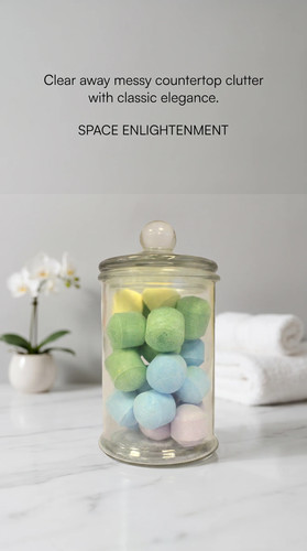 Large clear classic jar push - classic,