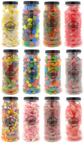Large jar retro sweets - retro, (20cm)