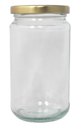 Round jars glass jam - round,