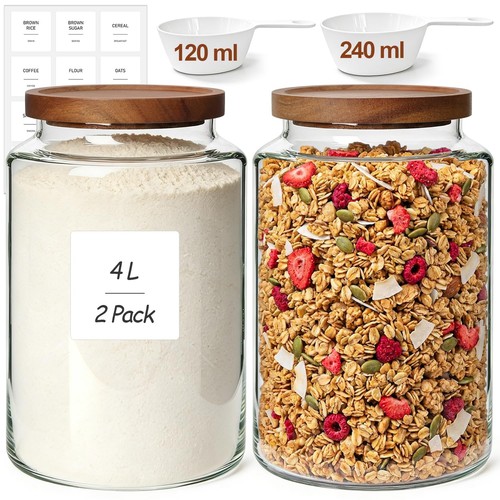 Large glass storage jars - large,