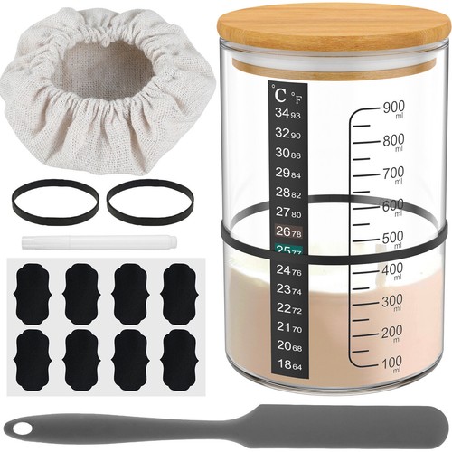 9pcs sourdough starter - 9pcs, jar