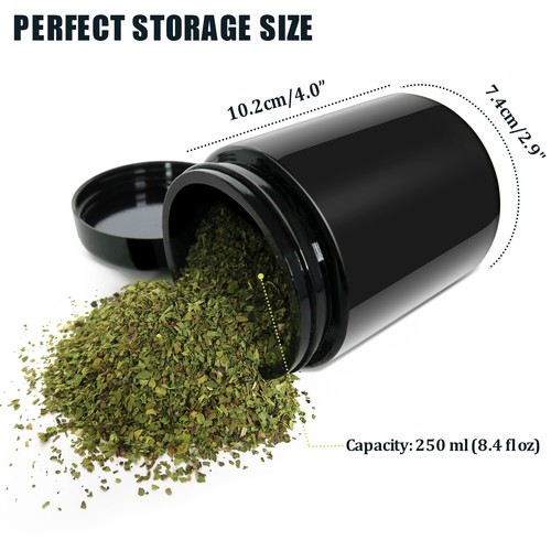 Large 250ml glass stash jar - large, uv