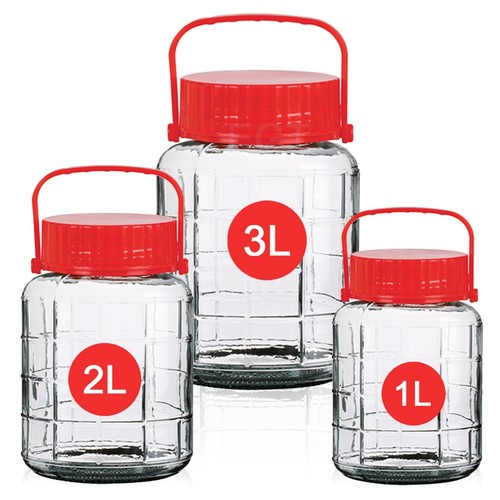 Large clear glass jar food - large,