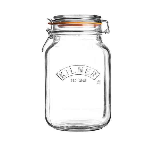 Kilner square clip top - square, jar
