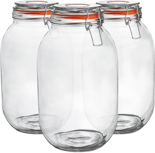 3000ml glass storage jars with - jars,