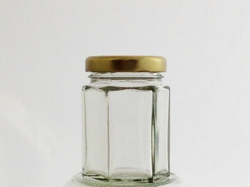 Hexagonal jars glass - jars,