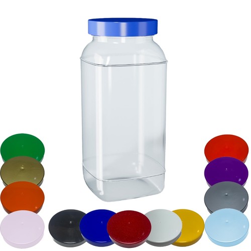 Large plastic storage jar - large,