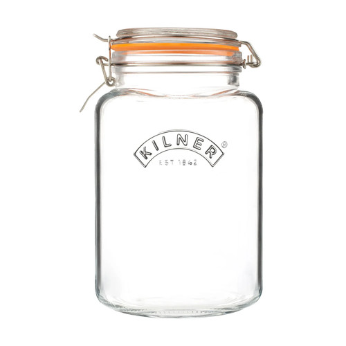 Glass jar square - jar, 3l