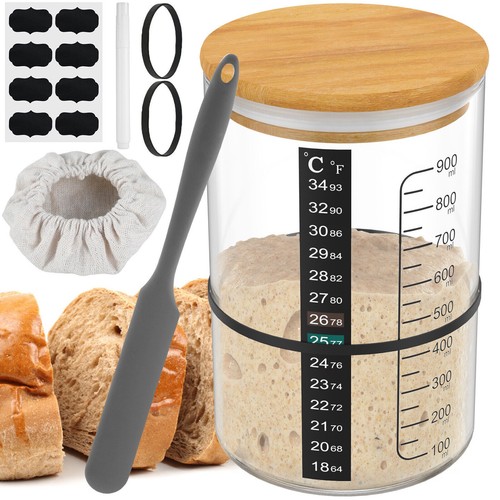 9pcs sourdough starter jar - sourdough,