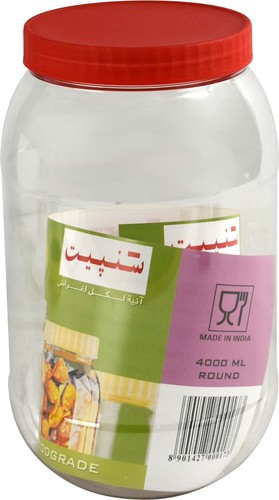 Plastic jars with - jars, lids
