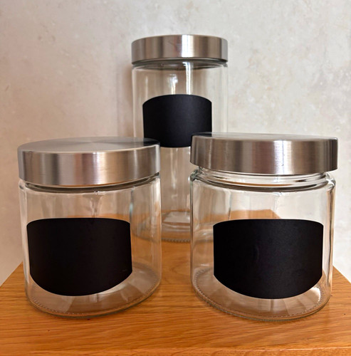 3pc clear glass - clear, storage