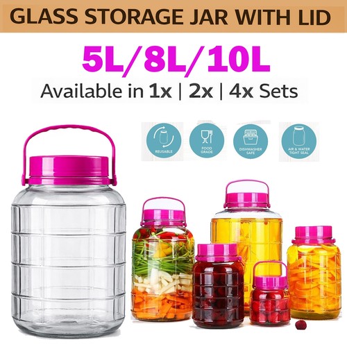 Large 10l glass storage - 5l,