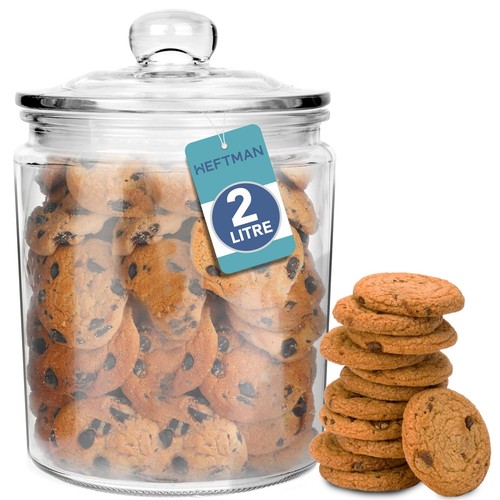 Heftman large glass jars with - glass,