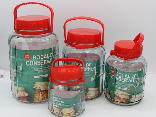 Large red top lid airtight - large,