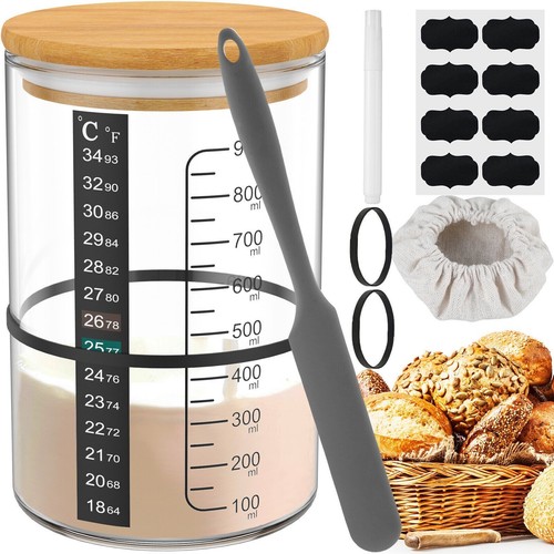 9pcs sourdough starter jar - sourdough, kit