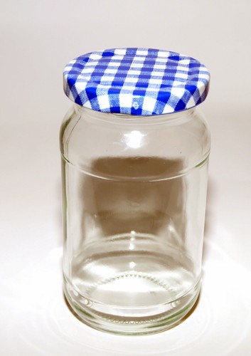Round glass jar 1lb - jar,