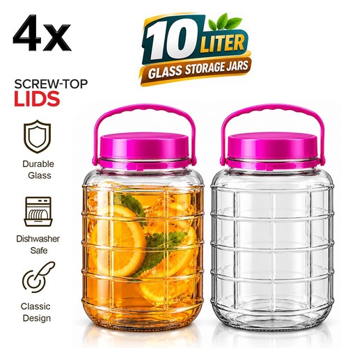 Large 10l glass storage - large,