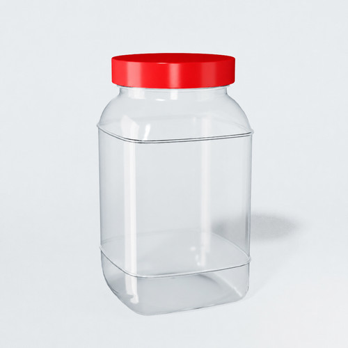 Large plastic storage jar - jar, food