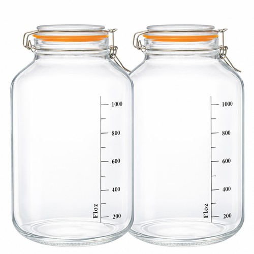 Large clip top - top, jars