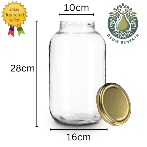 25l large glass jar - large,