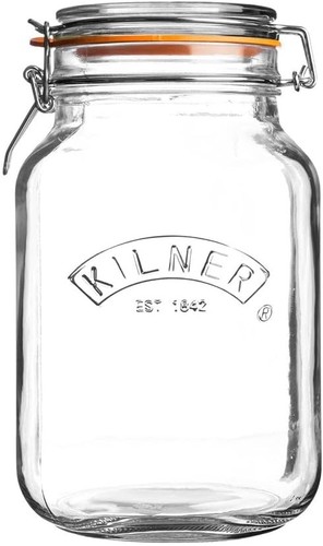 Kilner square clip top jar - clip,
